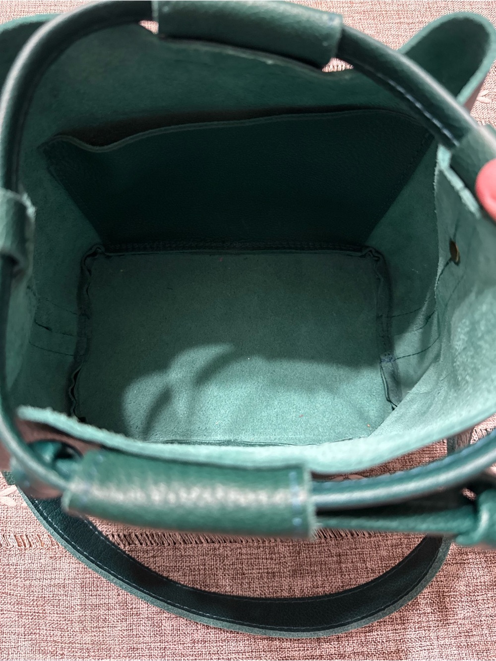 Portland Leather Firefly Bucket Bag Small Sea Glass - Picture 5 of 5